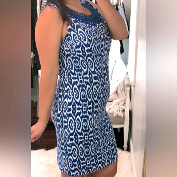 BRAND NEW KIM ROGERS SLEEVELESS LINEN INVISIBLE ZIP CLOSURE DRESS - Picture 16 of 16